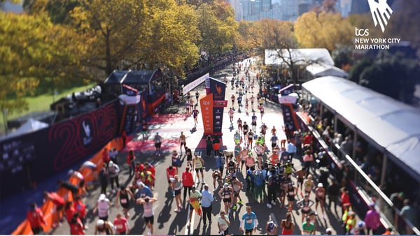TCS New York City Marathon Finish Map