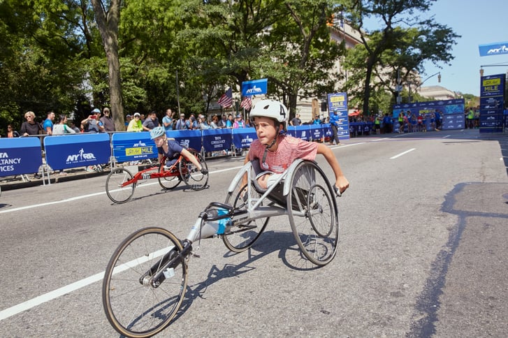Youth wheelchair athlete