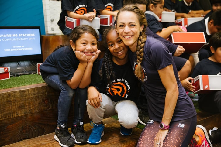 Jenny Simpson with kids