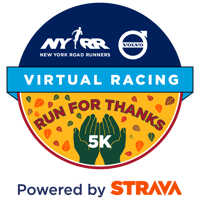 Virtual NYRR Run for Thanks 5K logo