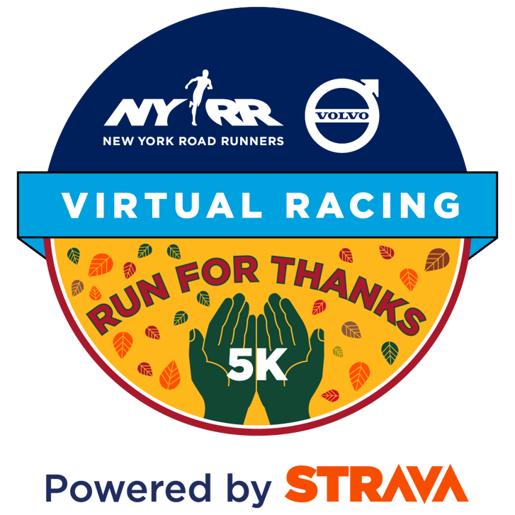 Virtual NYRR Run for Thanks 5K logo