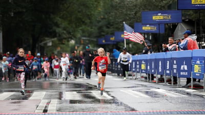 Rising New York Road Runners at the New Balance 5th Ave Mile