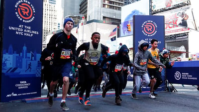 Rising New York Road Runners at the United Airlines New York City Half Marathon