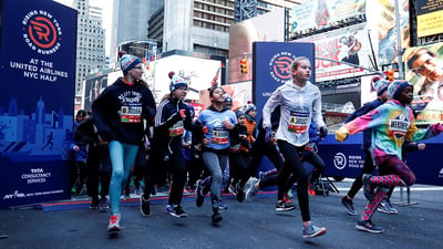Rising New York Road Runners at the United Airlines New York City Half Marathon