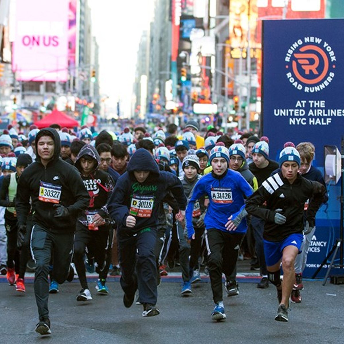 Rising New York Road Runners at the United Airlines New York City Half Marathon