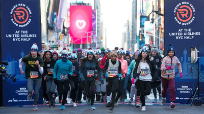 Rising New York Road Runners at the United Airlines New York City Half Marathon