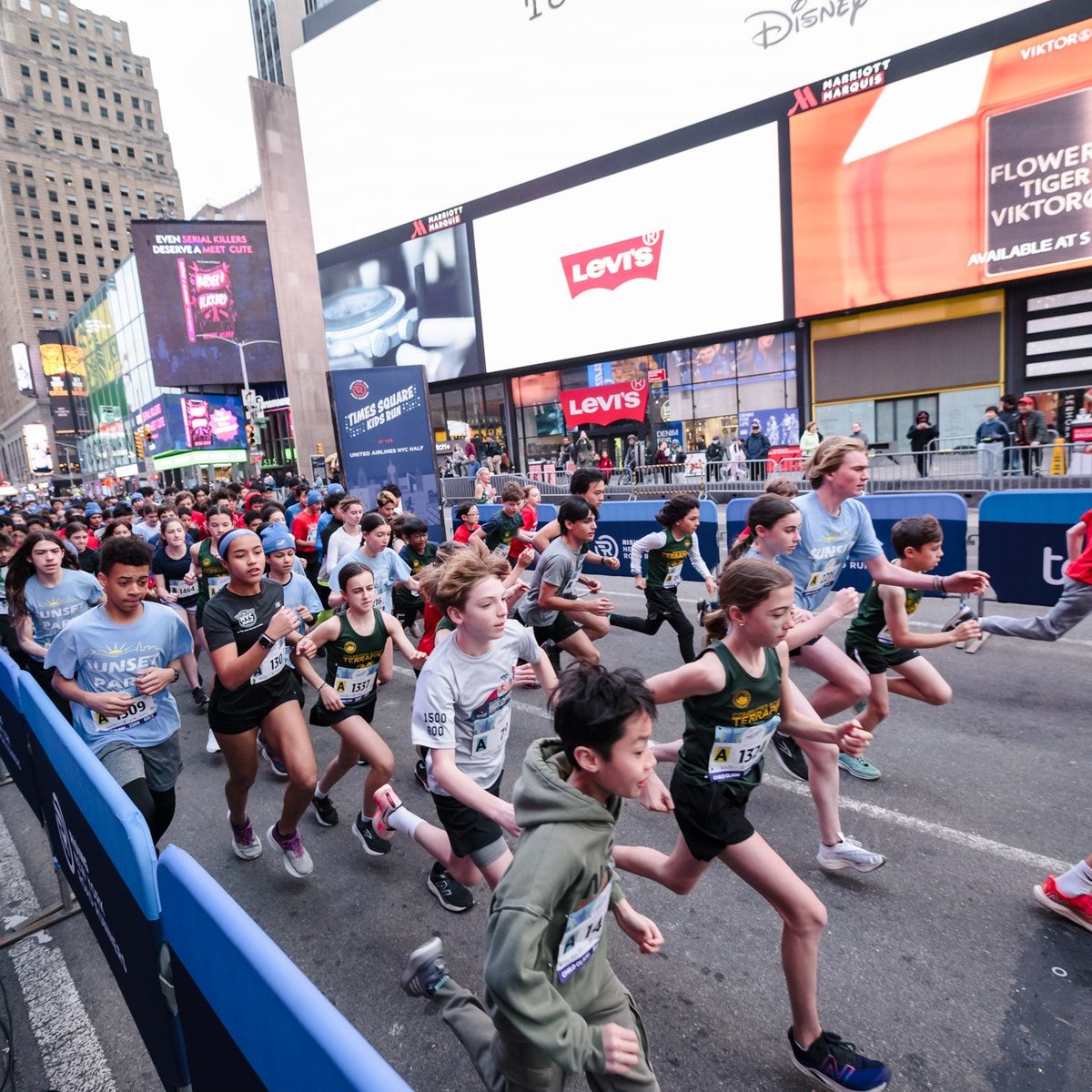 2024 Times Square Kids Run at the United Airlines NYC Half