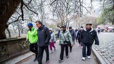 NYRR Striders Walk 100 Miles on National Walking Day