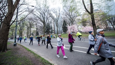 NYRR Striders Walk 100 Miles on National Walking Day
