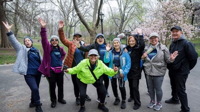 NYRR Striders Walk 100 Miles on National Walking Day