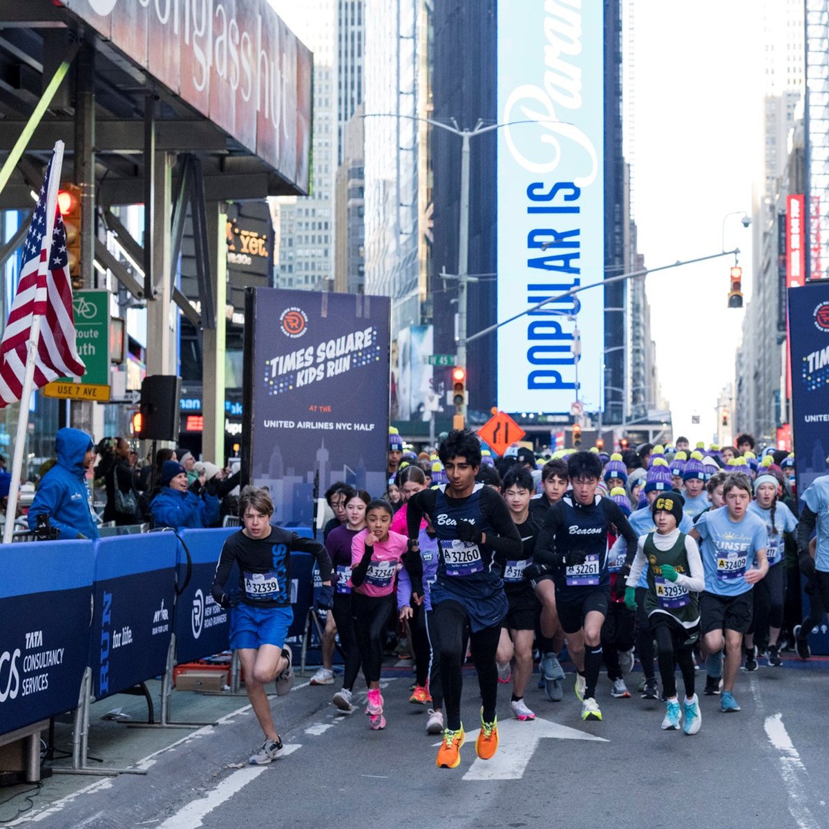 2023 Times Square Kids Run at the United Airlines NYC Half