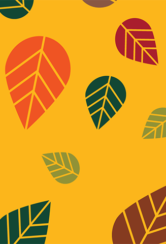 Pattern of colorful leaves