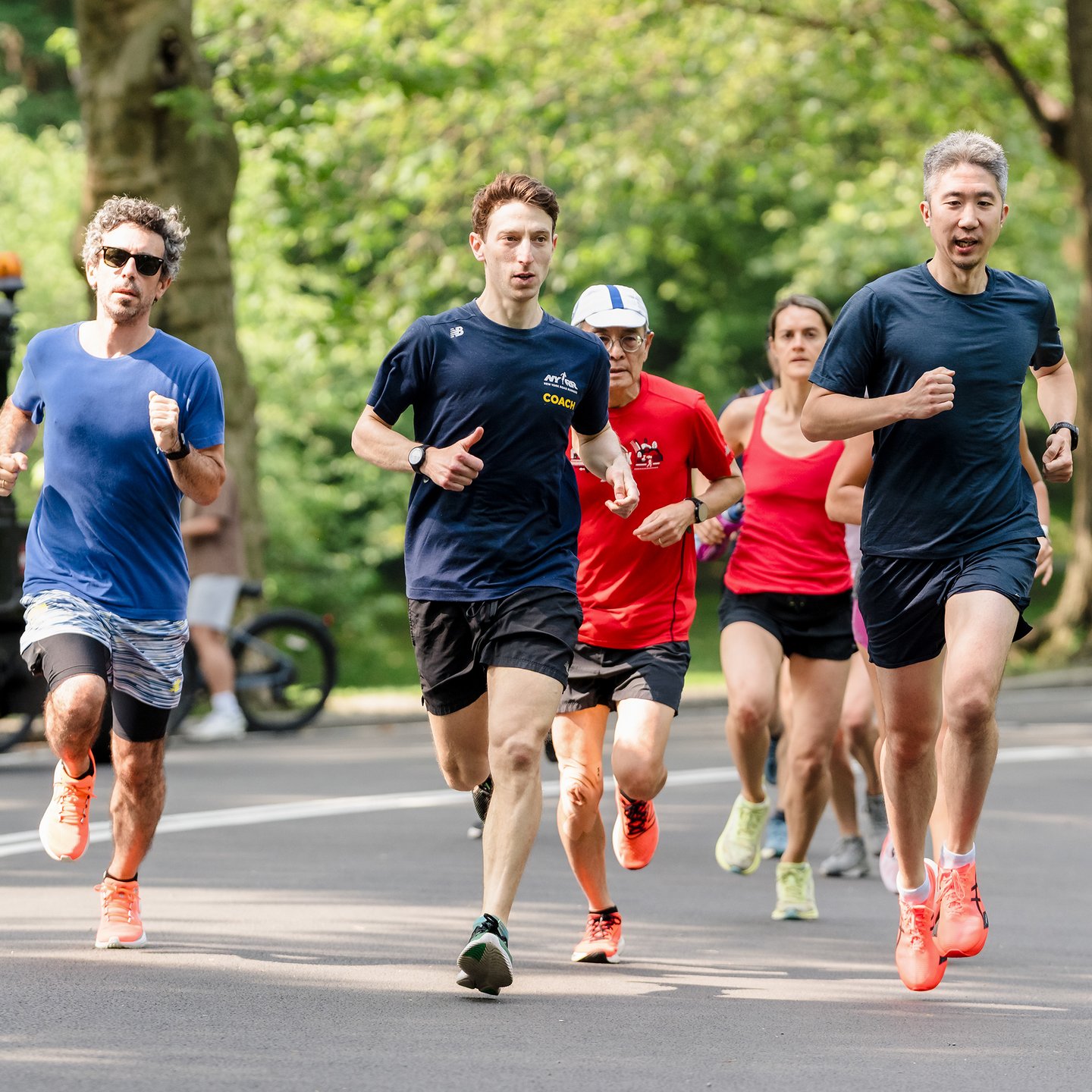 NYRR Group Training runners in the park