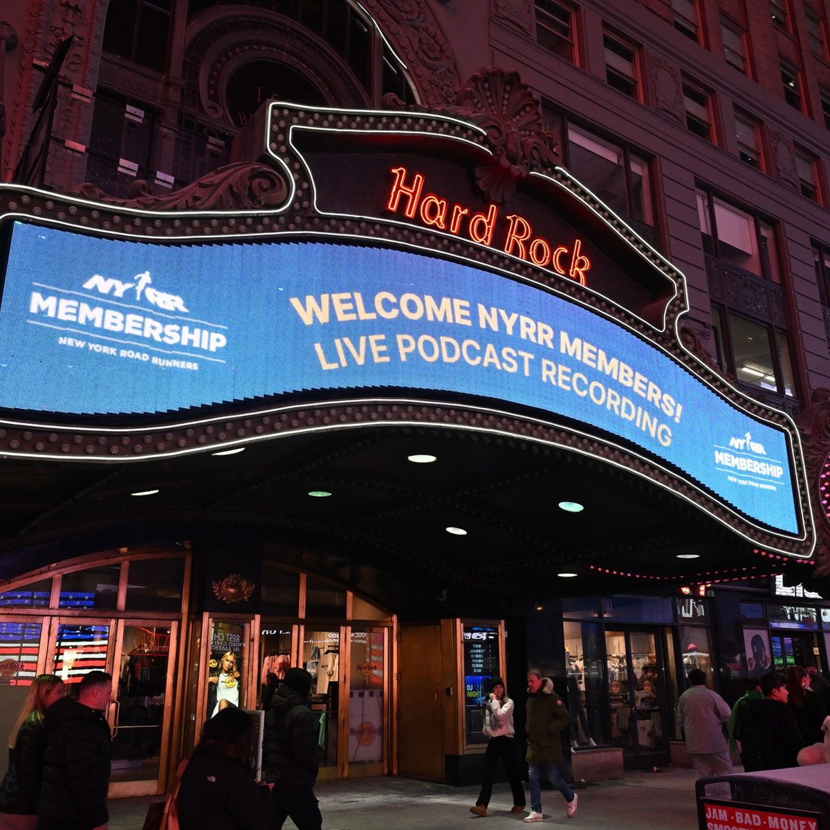 New York Road Runners members attended a special live taping of Set the Pace pre
