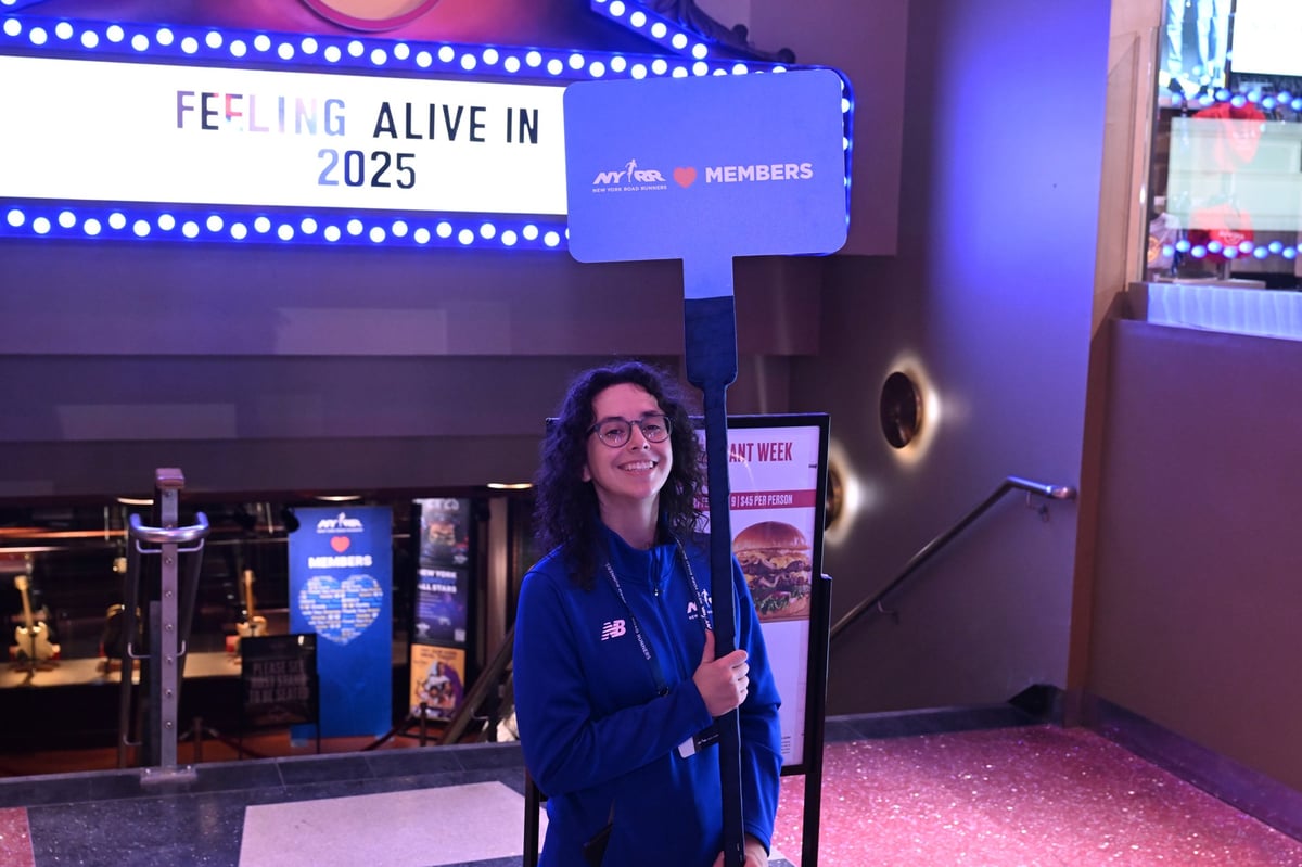 New York Road Runners members attended a special live taping of Set the Pace pre