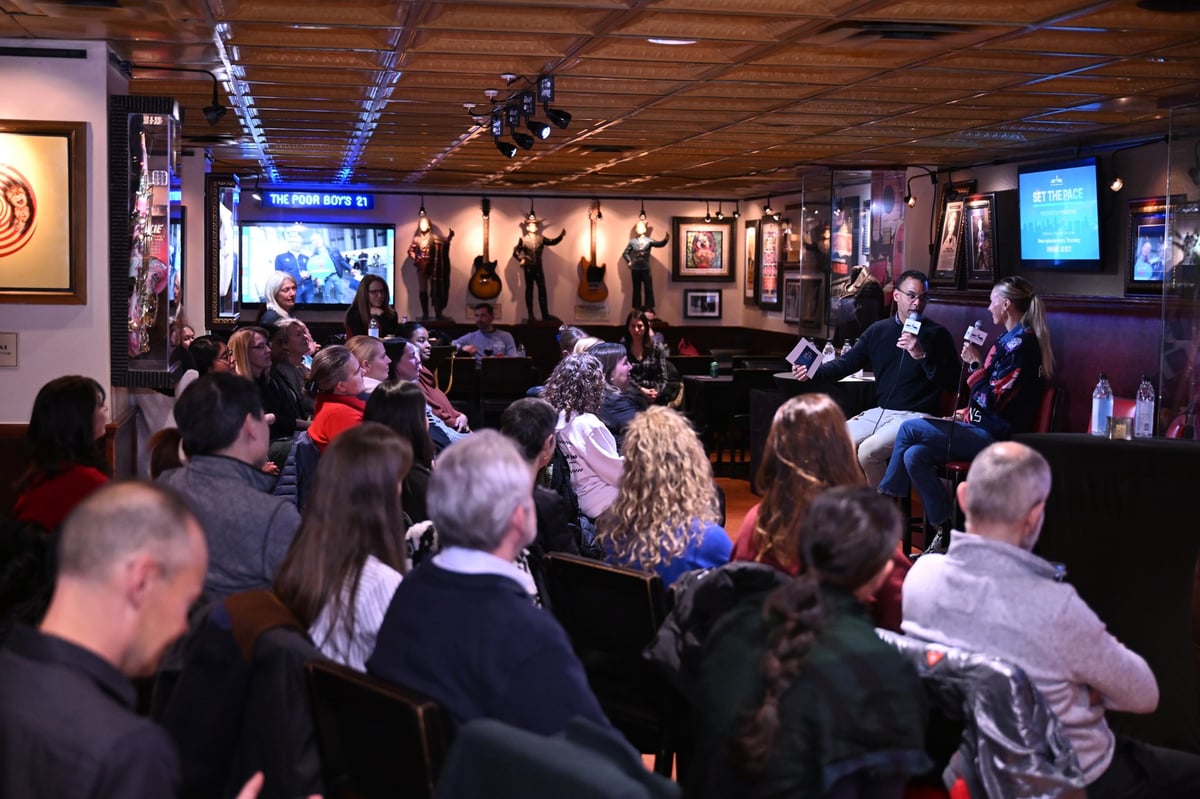 New York Road Runners members attended a special live taping of Set the Pace pre