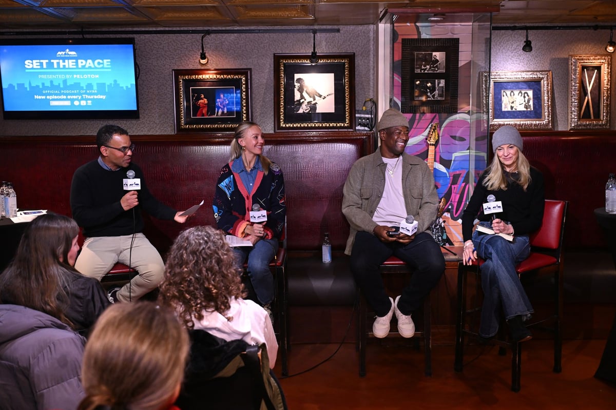 New York Road Runners members attended a special live taping of Set the Pace pre