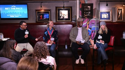 New York Road Runners members attended a special live taping of Set the Pace pre