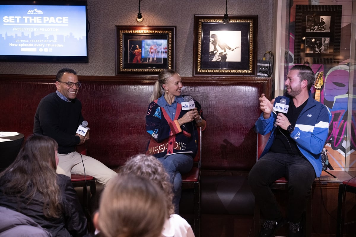 New York Road Runners members attended a special live taping of Set the Pace pre