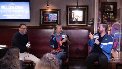 New York Road Runners members attended a special live taping of Set the Pace pre