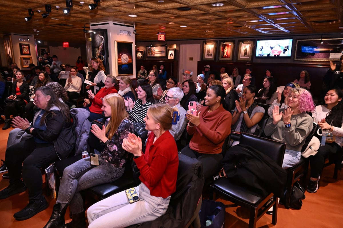 New York Road Runners members attended a special live taping of Set the Pace pre