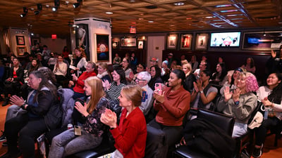 New York Road Runners members attended a special live taping of Set the Pace pre
