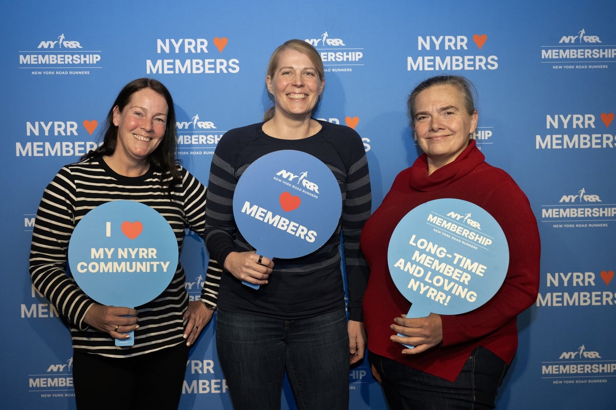New York Road Runners members attended a special live taping of Set the Pace pre
