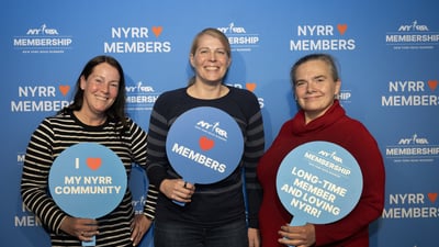 New York Road Runners members attended a special live taping of Set the Pace pre