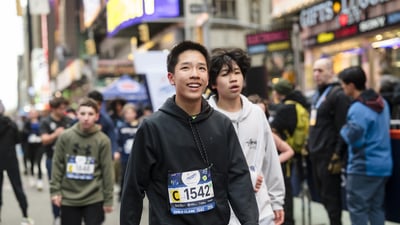 2026 Times Square Kids Run at the United Airlines NYC Half Finish