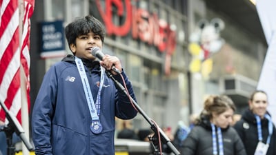 2026 Times Square Kids Run at the United Airlines NYC Half Finish
