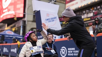 2026 Times Square Kids Run at the United Airlines NYC Half Finish