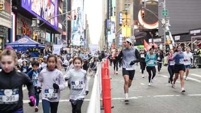 2026 Times Square Kids Run at the United Airlines NYC Half Finish