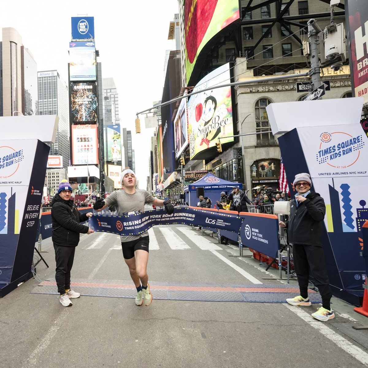 2026 Times Square Kids Run at the United Airlines NYC Half Finish