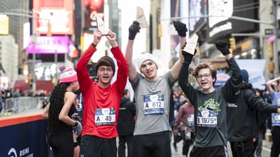 2026 Times Square Kids Run at the United Airlines NYC Half Finish