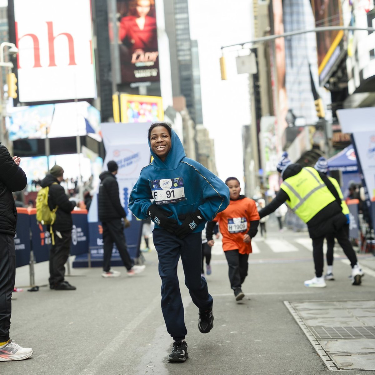 2026 Times Square Kids Run at the United Airlines NYC Half Finish