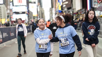 2026 Times Square Kids Run at the United Airlines NYC Half Finish