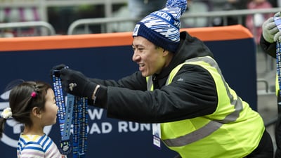 2026 Times Square Kids Run at the United Airlines NYC Half Finish