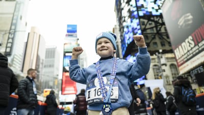 2026 Times Square Kids Run at the United Airlines NYC Half Finish