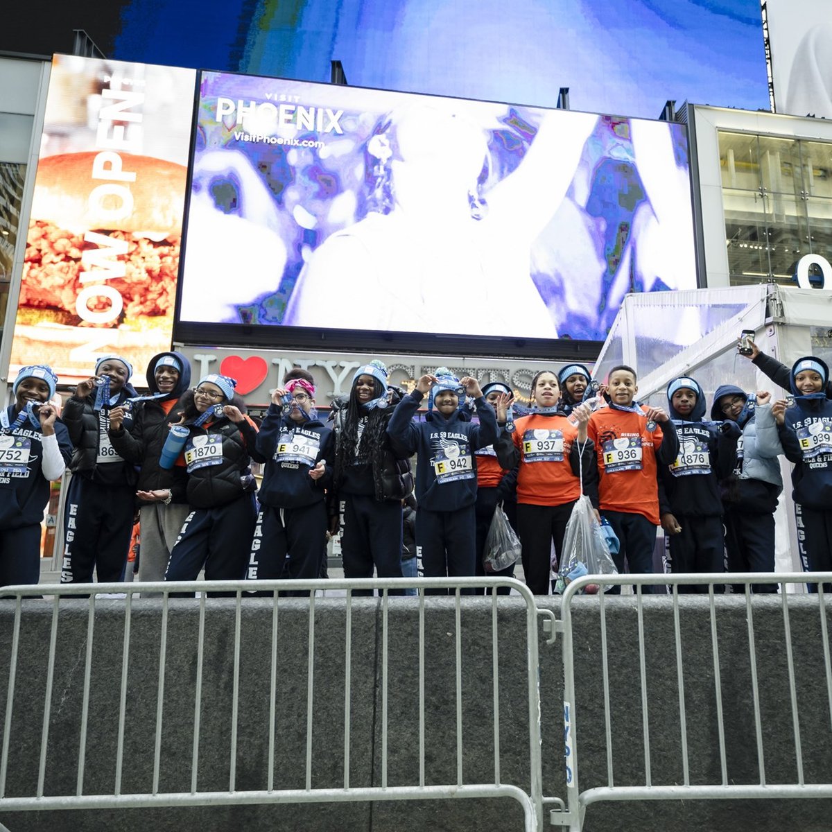 2026 Times Square Kids Run at the United Airlines NYC Half Finish