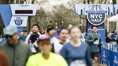 2026 United Airlines NYC Half Finish