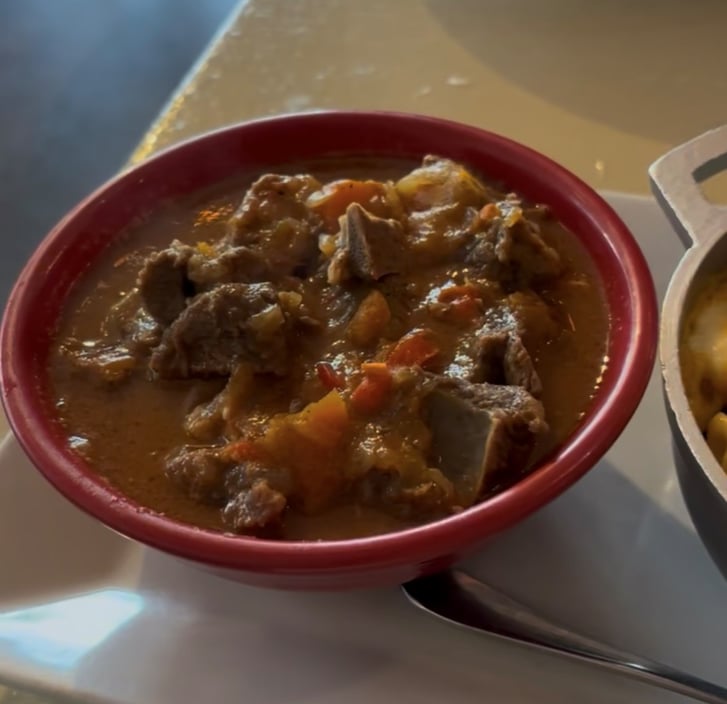 Goat stew at Djon Djon.