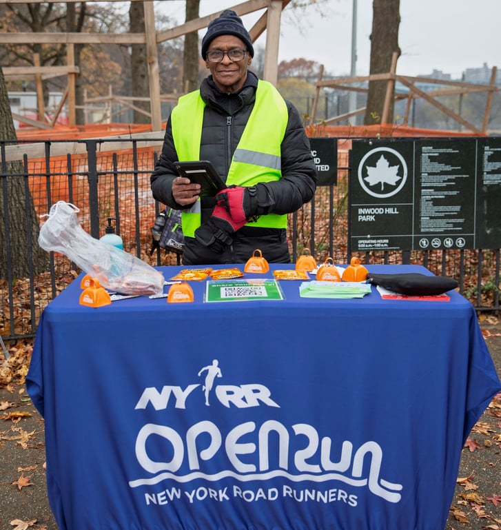 Volunteer Hall of Fame Inductee Robert Moore at an Open Run.