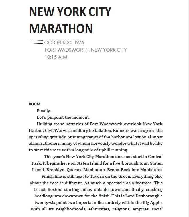 The first page of The Long Run book excerpt