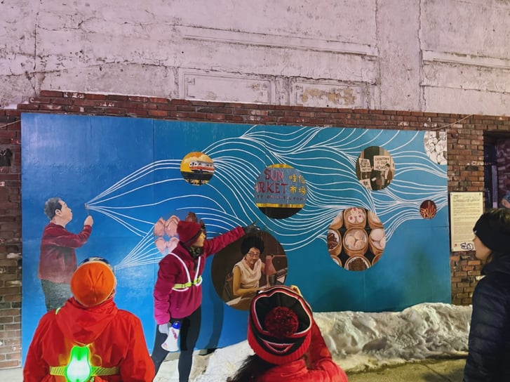 Tied Together By A Thousand Threads mural