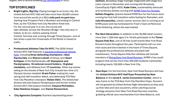 2026 United Airlines NYC Half