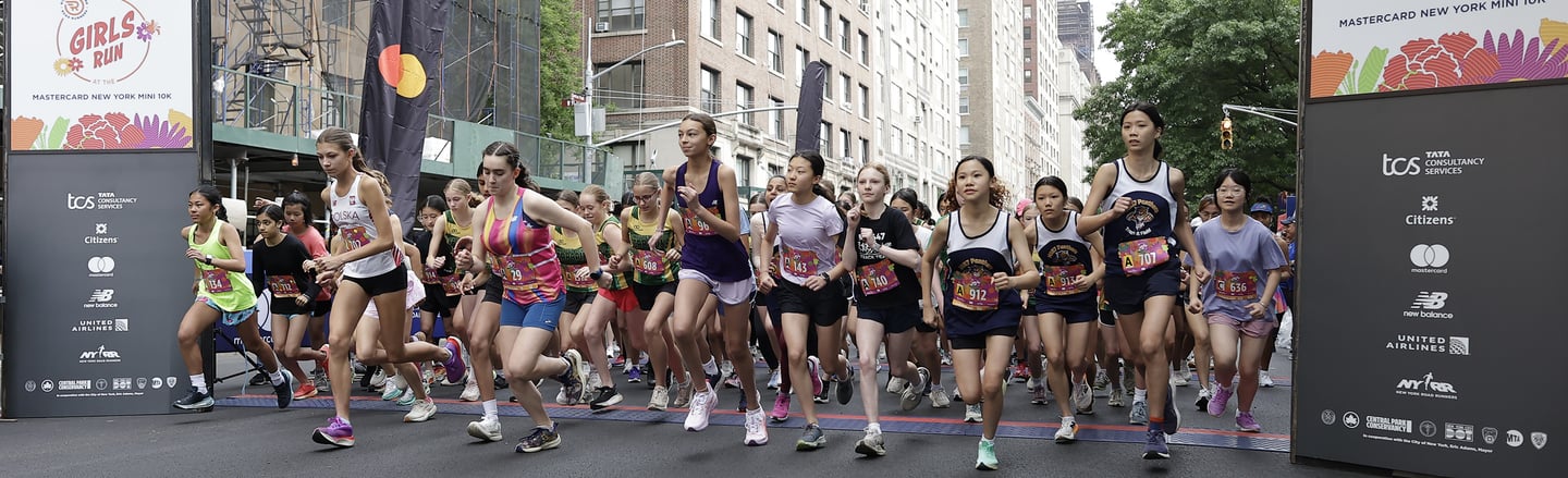 Girls Run at the Mastercard New York Mini 10K