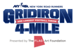 NYRR Gridiron 4M Presented by The FLAG Art Foundation logo logo