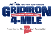NYRR Gridiron 4M Presented by The FLAG Art Foundation logo logo