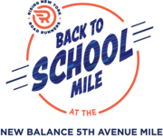 Back to School Mile at the New Balance 5th Avenue Mile logo logo