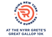 Rising NYRR at the NYRR Grete's Great Gallop 10K logo logo